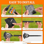 GIGALUMI Solar Lights Outdoor Waterproof, LED Solar Garden Lights - Image 6