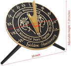 Brass Sundial with Pedestal for 50th Wedding Anniversary - Image 3