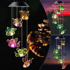 Hummingbird Solar Wind Chimes for Outside - Color Changing LED Outdoor Solar Lights Waterproof Windchimes, Home Garden Patio Yard Porch Decoration (Bee) - Image 2