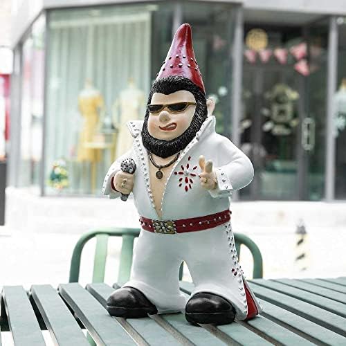 Large Singer Gnome Garden Statue Outdoor Resin Dwarf Figurine Decor Home Decoration Funny Sculpture for Patio Poch Yard Backyard Ornament Housewaiming Unique Gift - Image 2