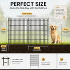 No Dig Garden Fence, Dog Fencing Outdoor for Yard, 5 Panels - Image 2