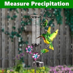 Hummingbird Rain Gauge with 5 Inch Glass Tube, Solar Rain Gauge - Image 5