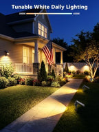 Brizled Smart Solar Spot Lights, 2 Pack Color Changing Outdoor Spotlights - Image 5