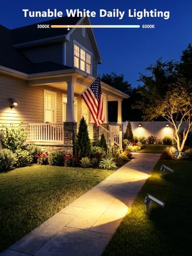 Brizled Smart Solar Spot Lights, 2 Pack Color Changing Outdoor Spotlights - Image 5
