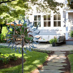 VEWOGARDEN Large Wind Spinners Outdoor, Metal Wind Sculptures & Spinners 360 Degrees Kinetic Wind Spinners for Yard and Garden 64 * 15.7 Inches - Image 6