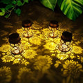 Solar Outdoor Lanterns, 4pack Sunflower Garden Decor LED Light Hanging Sunflower Birthday Gifts for Women Mom Grandma (Sunflower 4pack) by solarstatue