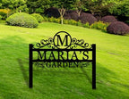 Personalized Yard Sign With Metal Stake, Custom Initial Sign, Large Monogram Sign, Cottage Decor, Garden Signs Decorative Outdoor, Present for Grandmother, Garden Present - Image 5