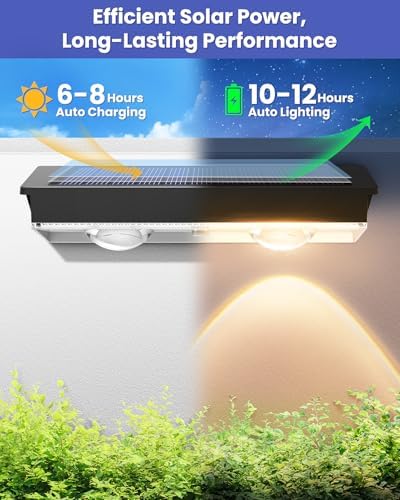 Solar Fence Lights Outdoor, 10 Pack Warm White/RGB Fence Solar Lights with 2 LED, IP65 Waterproof, Backyard Patio Decor for Deck, Wall, Railing, Pool, Stair - Image 6