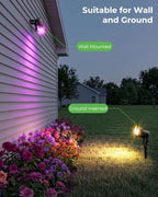 Halloween RGBW Spotlight Outdoor with APP & Remote Control, 4 Pack - Image 5