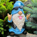 Mood Lab Garden Gnome - Rocker Gnome Statue - 9.25 Inch Tall Lawn Figurine - for Outdoor or House Decor - Funny Yard and Patio Decoration - Image 2