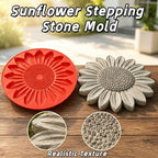 Reusable Sunflower Stepping Stone Mold, 15cm Sunflower Paver Mold (E) - Image 2