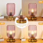 LightRound Cordless Table Lamp for Bedroom, Touch Stepless Dimmable - Image 3
