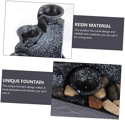 Artificial Water Fountain Battery Operated Portable Table Top Fountain Indoor Outdoor Decor for Home Office Hotel - Image 3