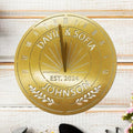 Personalized Wedding or Anniversary Sundial Gifts for Couples, Custom Sundial Wedding Gifts,Custom Calibrated Metal Sundial Sign for 30th, 40th, 60th, 70th Anniversary by HZYCYYFC