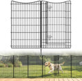 INJOPEXI Decorative Garden Fence 6 Panels 13ft (L)×42in (H) Animal Barrier Fences with 5 Panels + 1 Gate, No Dig Garden Fencing Rustproof Metal Wire Temporary Rabbit Dog Fence for Patio Outdoor Yard by INJOPEXI