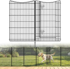 INJOPEXI Decorative Garden Fence 6 Panels 13ft (L)×42in (H) Animal Barrier Fences with 5 Panels + 1 Gate, No Dig Garden Fencing Rustproof Metal Wire Temporary Rabbit Dog Fence for Patio Outdoor Yard by INJOPEXI