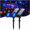 T-SUNUS Blue Solar Landscape Spotlights Outdoor 2 Pack IP65 Waterproof Flag by T-SUNUSLighting