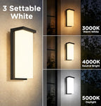 14 Inch Outdoor Wall Light, 2640LM LED Wall Sconce, Hardwired,ETL,2Pack - Image 2