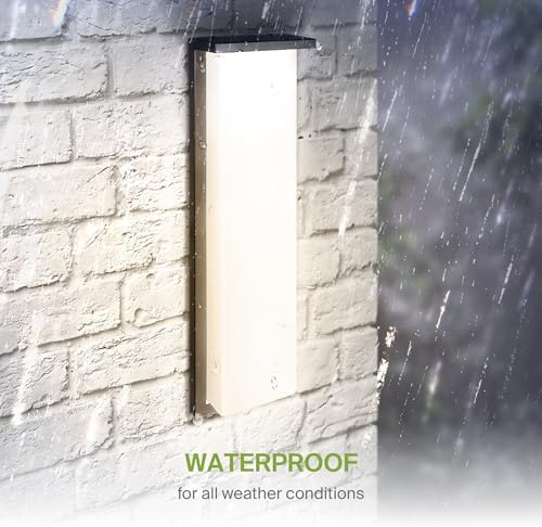 ASD LED 24" Outdoor Wall Light, Front Door House Sconce | 3CCT, Dimmable, Waterproof, ETL Listed | 30W 2600LM 3000-5000K 100-277V | Exterior Patio Lighting Fixture, Porch Lamp | Black, 4 Pack - Image 6