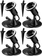 4 Pack Halloween Outdoor Spotlight Floodlight Holder Yard, 10 ft, Black by Relaxweex