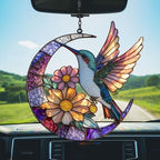 Floral Hummingbird Acrylic Suncatcher - Image 5