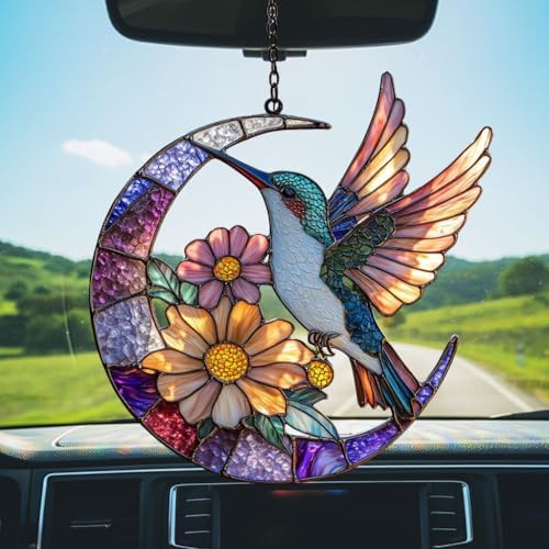 Floral Hummingbird Acrylic Suncatcher - Image 5