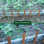 45PCS Brown 10inch Metal Landscape Edging Stakes, No Installation Rustic Heavy Duty Metal Edging Stakes for Landscaping Large Yard/Project - Image 5