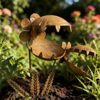 Metal Carnivorous Plant Garden Stake, Venus Flytrap Yard Art Decor, Outdoor Decorative Plant Stake Sculpture for Lawn Garden Patio Halloween Gothic Yard Decoration (Small-1pc) - Image 4