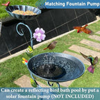 Free Standing Bird Baths for Outdoors, 58" H Decorative Bird Bath Feeder Combo with Metal Stake, Upgraded 5 Spikes Detachable Antique Birdbaths for Garden Patio Yard Lawn (Dragonfly) - Image 5