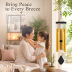 YATSKIA Large Aluminum Wind Chimes for Outside Clearance 24" Gold - Image 3
