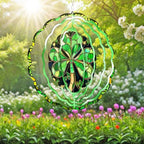 Shamrock Irish St. Patrick's Day Wind Spinner MLN3817WS, 12 inches - 3D Hanging Wind Spinners Outdoor, Yard, Garden Decor - Image 5