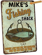 Custom Fishing Sign Fishing Shack Personalized Fishing Décor Cabin Décor Mountain Décor Funny Fishing Signs Weatherproof Sign Man Cave Décor 108122002065 - Image 3