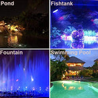 iMeshbean Submersible Led Pond Lights,Set of 4 144 LEDs Underwater Pool Fountain Waterfall Lights Color Changing Lamp with Remote Control - Image 7