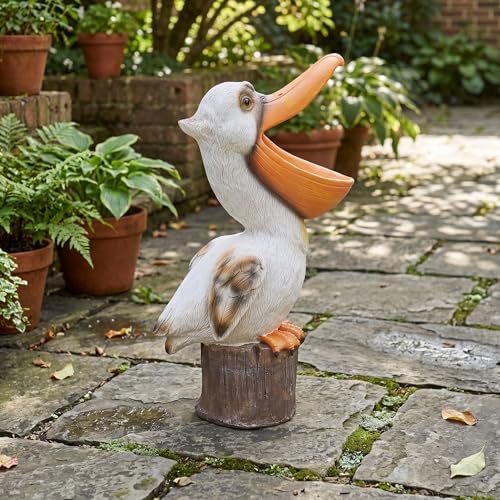 Elenon 14 Inch High Pelican Garden Statue Outdoor Decor - Image 6