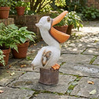 Elenon 14 Inch High Pelican Garden Statue Outdoor Decor - Image 6