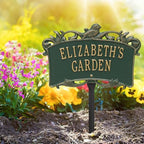2 Line Personalized Aluminum BIRD Garden Plaque 14.25"W x 9.5" H - Image 5