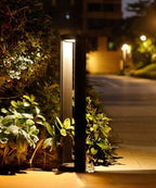 Modern Aluminum IP65 - Waterproof Landscape Path Lights with Warm - Light Hollow Bollard for Courtyard, Balcony and Front Door - Wired Garden Pathway Lighting Fixtures - Image 6