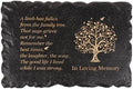 11.8 inches Long Tree of Life Song Polyresin Memorial Garden Stone, Memorial Stones for Loved Ones Outside, Memorial plaques, Sympathy Gifts for Loss of Loved one, Memorial Gifts (Black Tree of Life) by YoudearMemorials