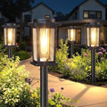 Melunar Solar Pathway Lights Outdoor, 8 Pack Solar Powered Garden Lights Waterproof, Auto On/Off Outdoor Landscape Lights for Patio, Walkway, Driveway, Lawn, Pool Decor. (Warm White) by Melunar