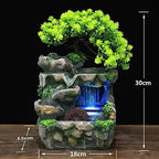 Mini Tabletop Fountains Indoor Relaxation Desktop Fountain Waterfall, Small Water Fountain Indoor Indoor Waterfall Feature, Desktop Waterfall for Home Office Bedroom Desk - Image 2