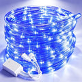 50ft Rope Lights For Outside, Connectable & Flexible Tube Lights with 8 Modes Controller,Waterproof Blue LED Rope Lighting for Deck,Garden,Pool,Patio,Bedroom, Indoor & Outdoor Landscape Strip Light by CHORLED