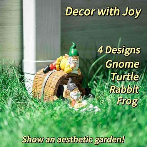 Gnome Sculpture Gutter Diverter Rain, Decorative Gutter Downspout Extension - Image 4