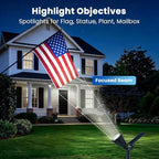 JEJOT 4 Pack Solar Spot Lights Outdoor Waterproof with Focus Beam - Image 2