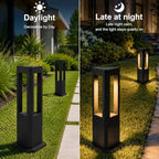 Landscape Pathway Lights Modern Black Path Light Cone LED Bollard Lighting Fixture Outdoor Sideway Lighting With Aluminum Housing Walkway Lamps Waterproof 3000k Lawn Light For Garden Yard House Park - Image 7