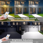 Onforu 55W Smart LED Flood Lights Outdoor, 5500LM, Tunable 2700K-6500K, APP Control, WiFi Alexa Security Lights with Timer & Adjustable 3 Head, IP65 Waterproof for House, Yard, Porch, Garage, Backyard - Image 4