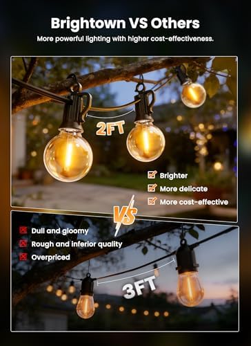 Brightown 158FT 77LED Solar String Lights Outdoor with Remote & USB Port - Image 2