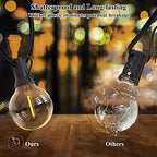 120FT Outdoor String Lights G40 LED Globe String Lights with 60 Waterproof Shatterproof Bulbs(2 Spare), Patio Lights Commercial Grade Backyard Lights for Outside Porch Bistro Garden Party - Image 2