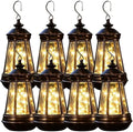 Vintage Solar Hanging Lantern LED String Light (8pcs) by Unknown