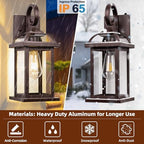 Dusk to Dawn Outdoor Lighting Oil Rubbed Bronze IP65 Waterproof - Image 4