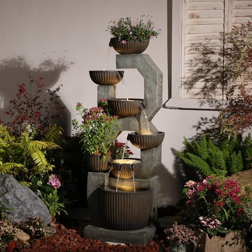 Bumilgar Outdoor Freestanding Water Fountain Large Garden Feature - Image 3